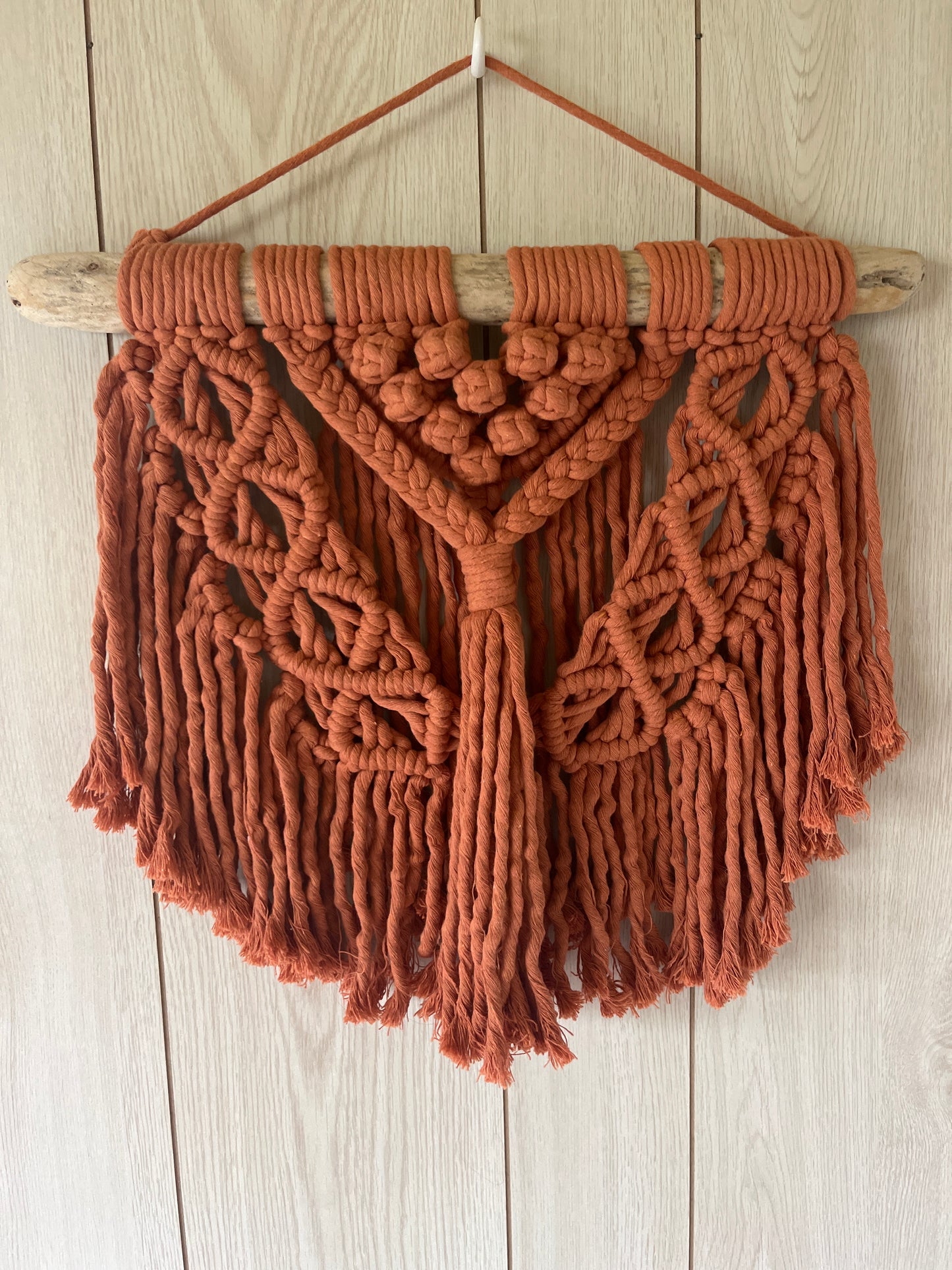 Petit macramé terracotta