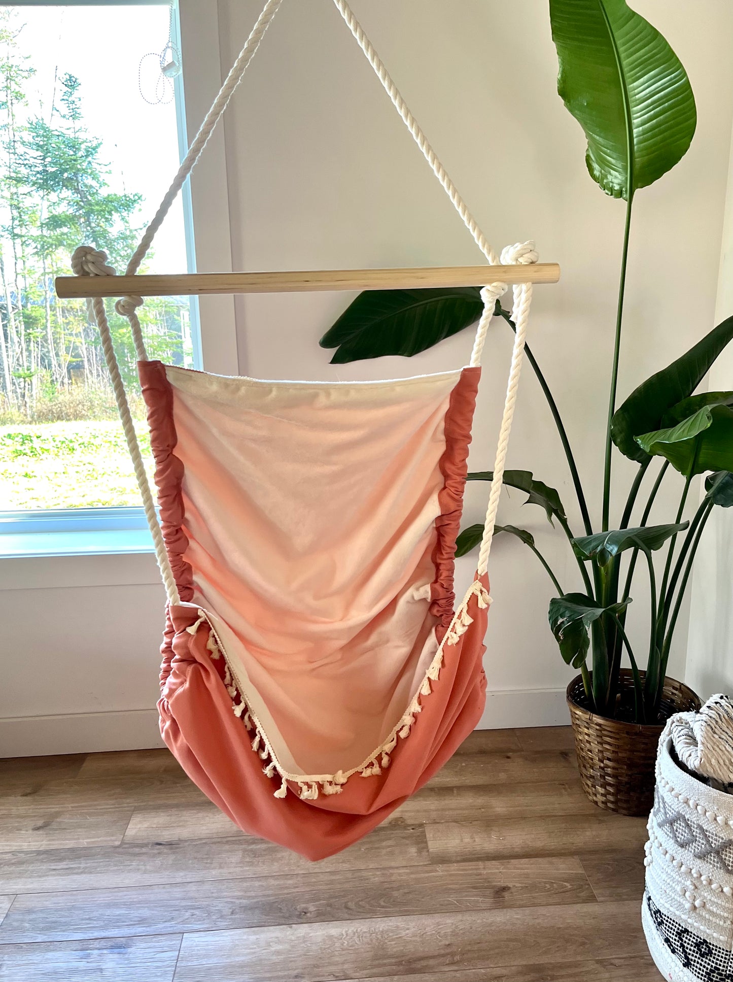 Hamac chaise rose