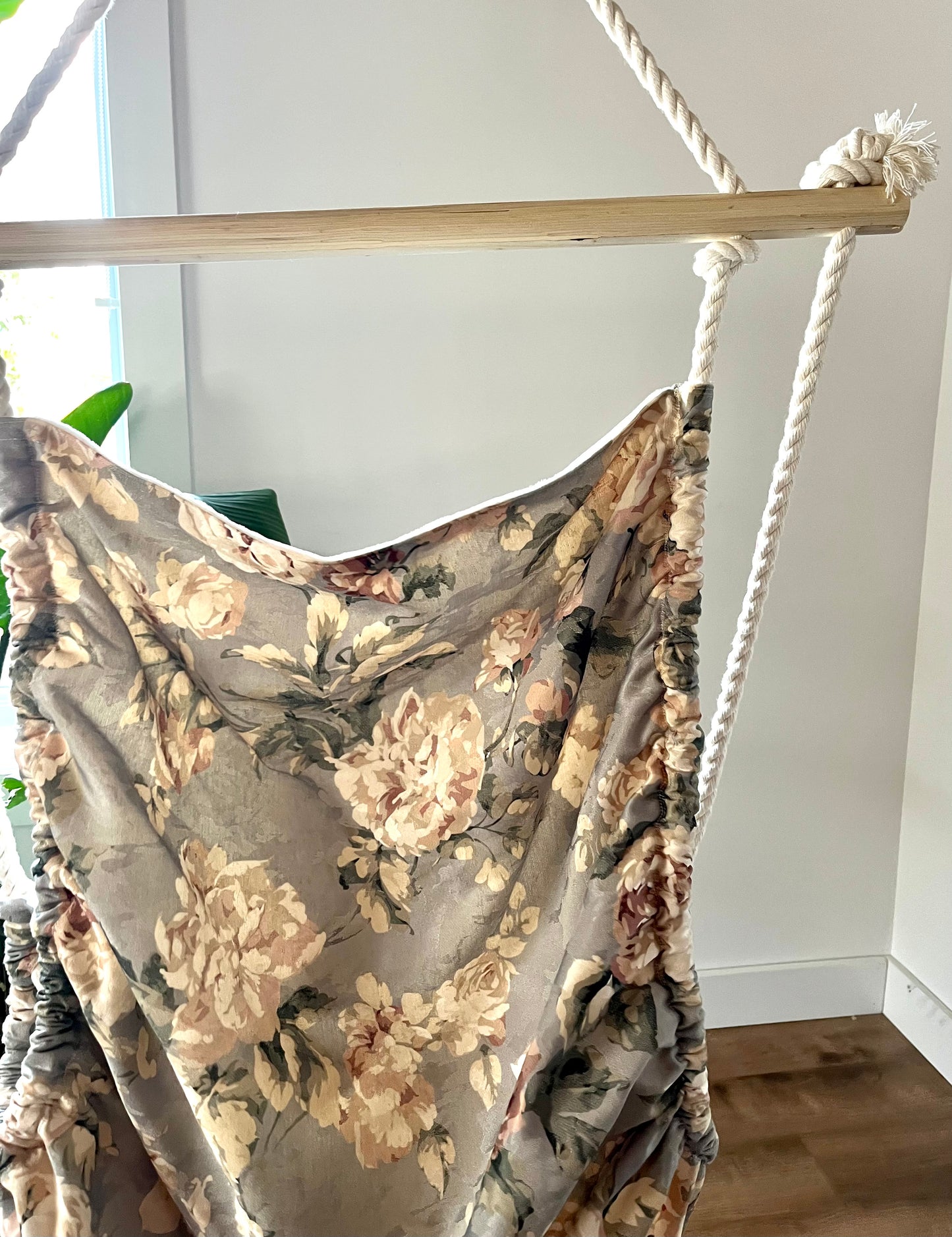 Hamac fleurs bleu
