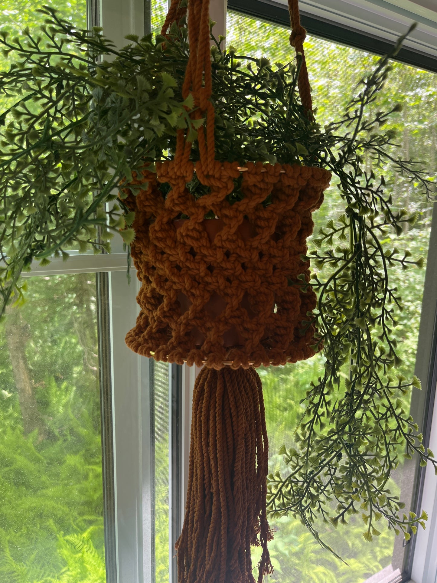 Jardinière panier terracotta