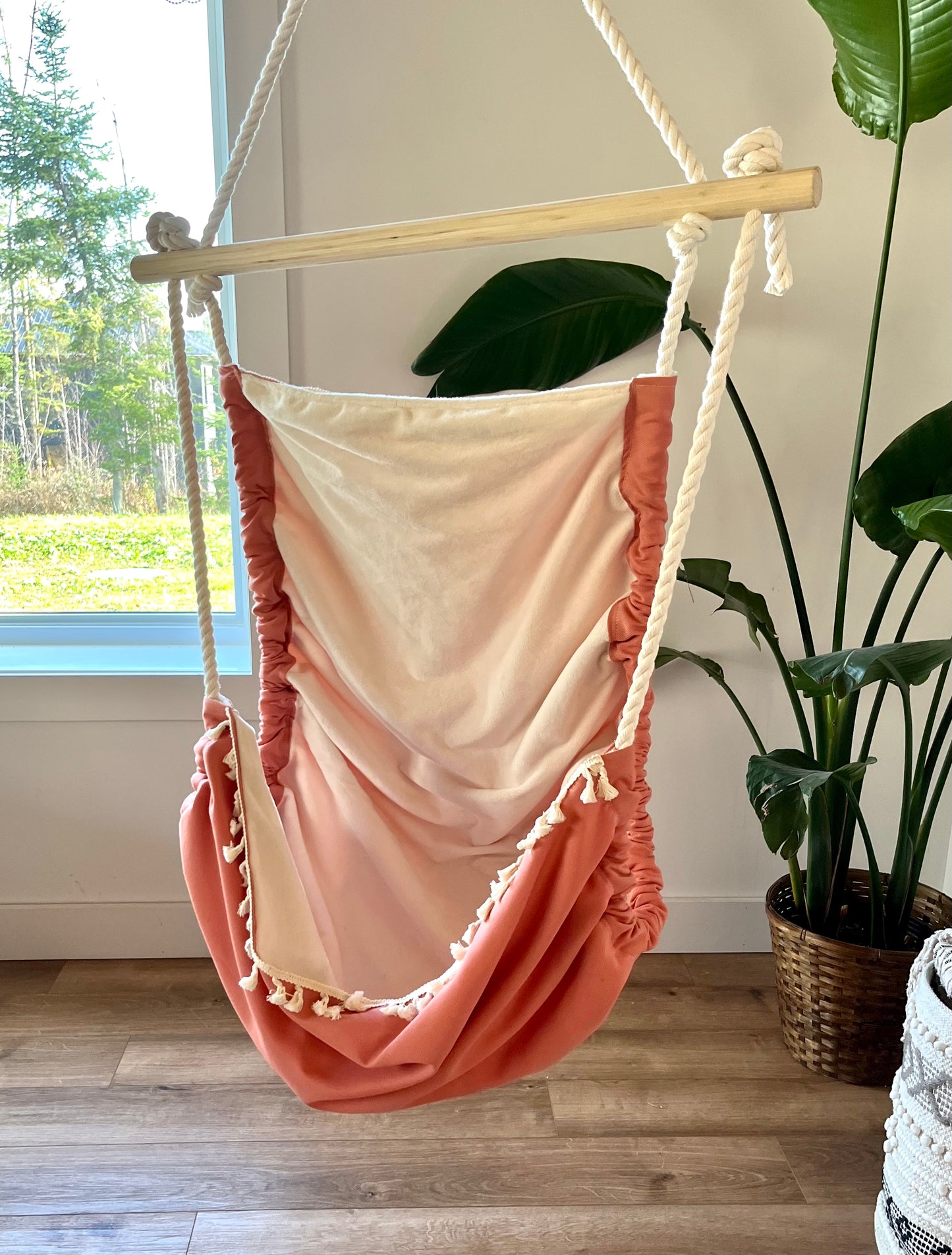 Hamac chaise rose