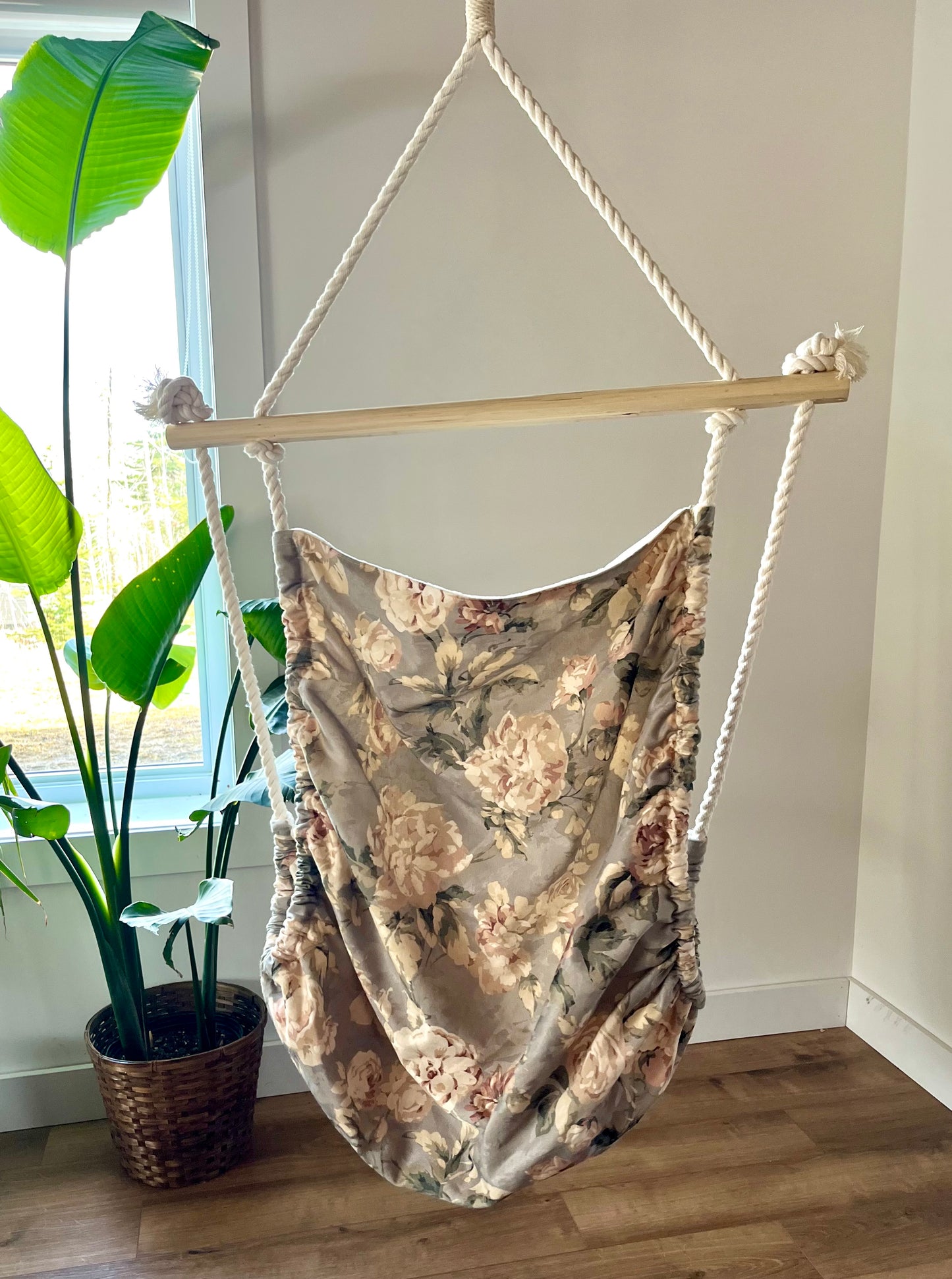 Hamac fleurs bleu