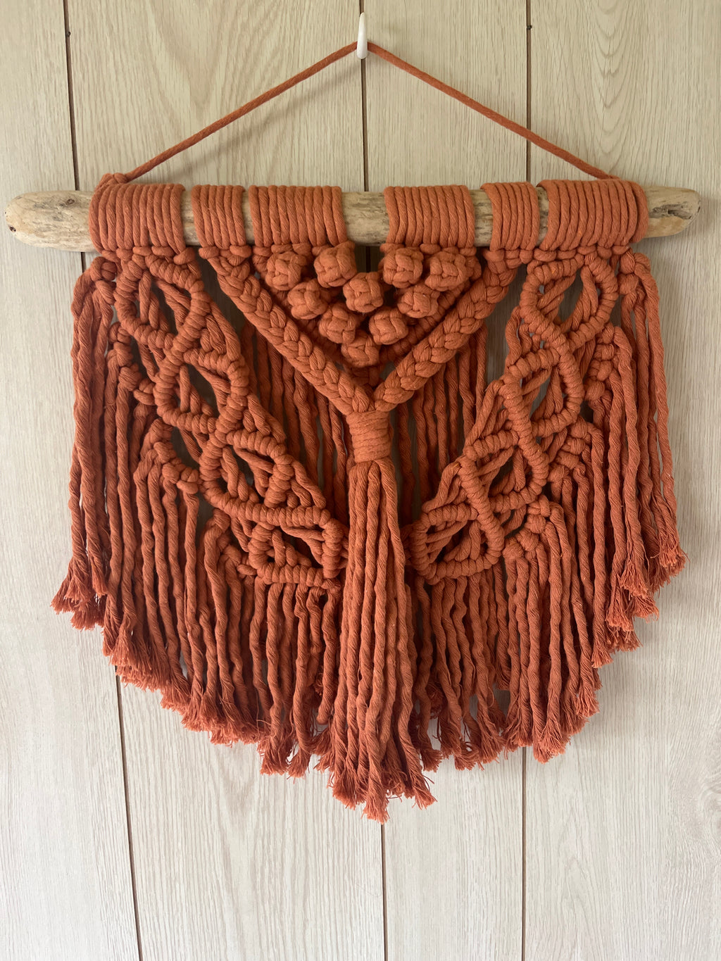 Petit macramé terracotta