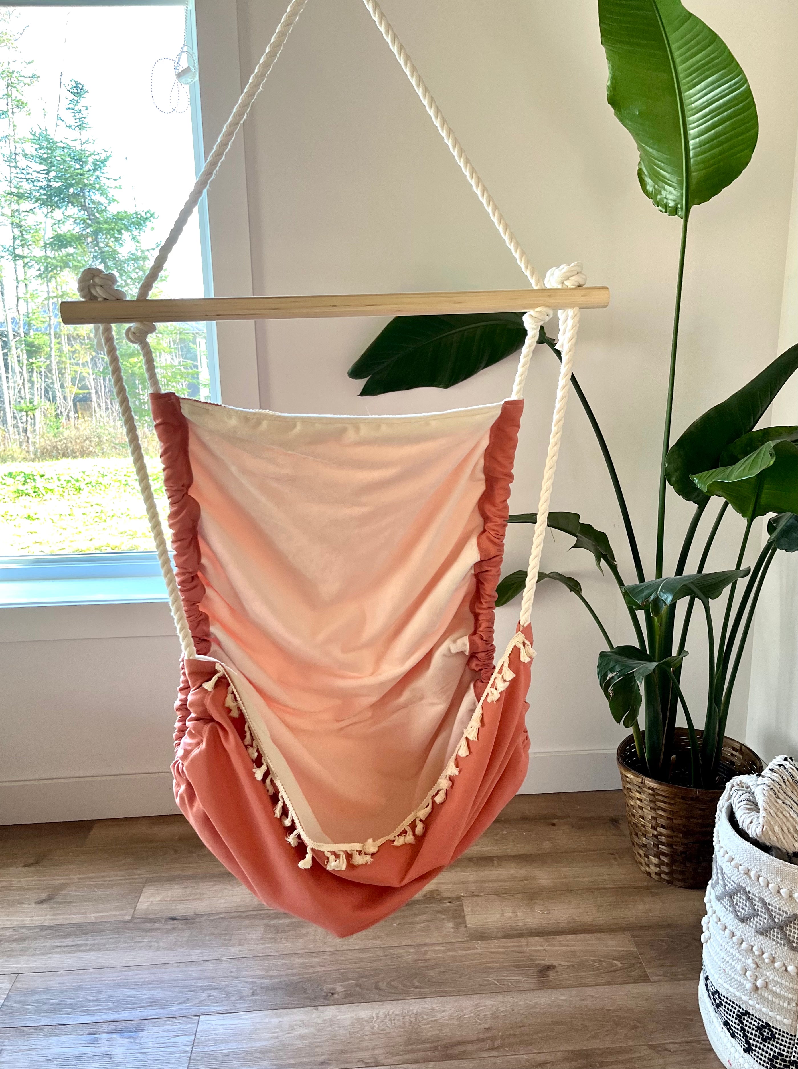 Hamac chaise rose