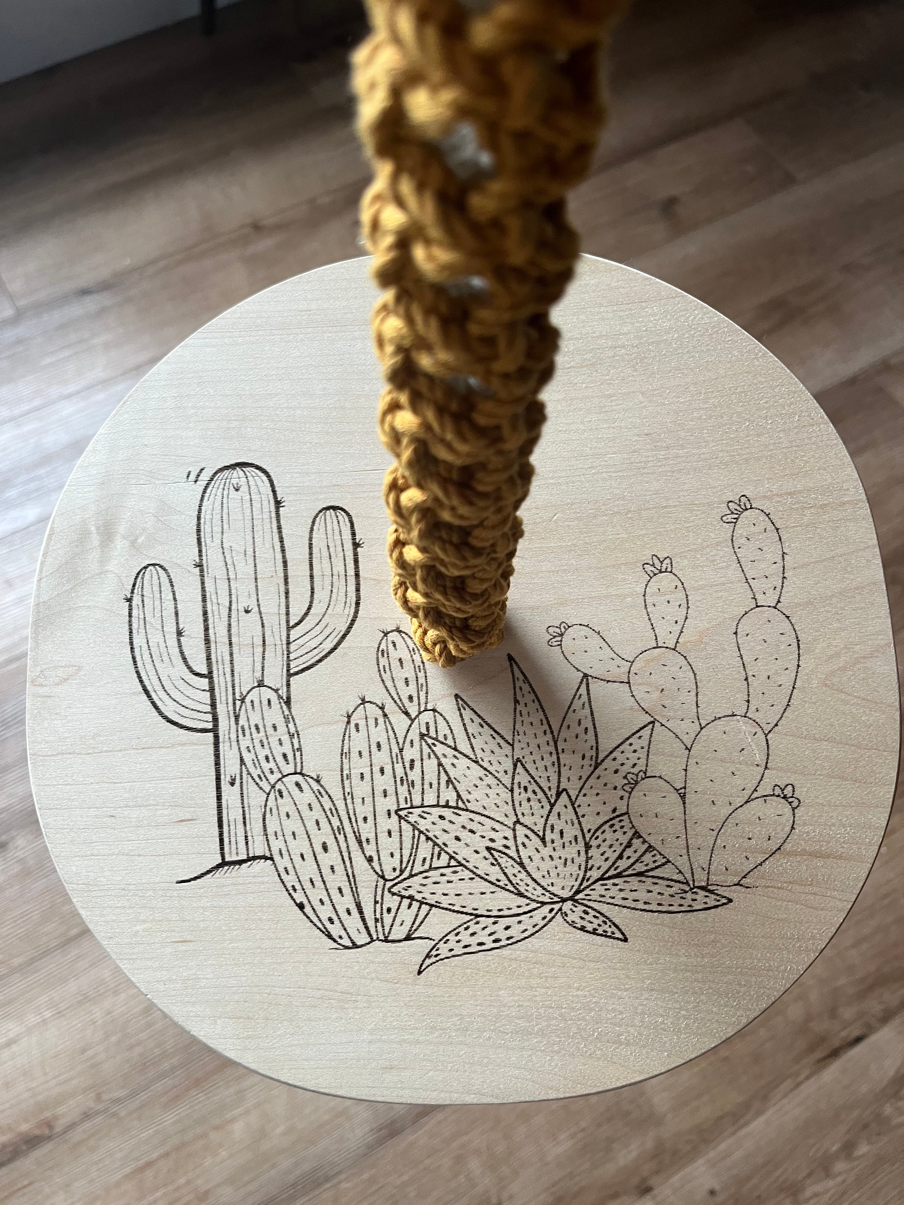 Balançoire ronde Cactus