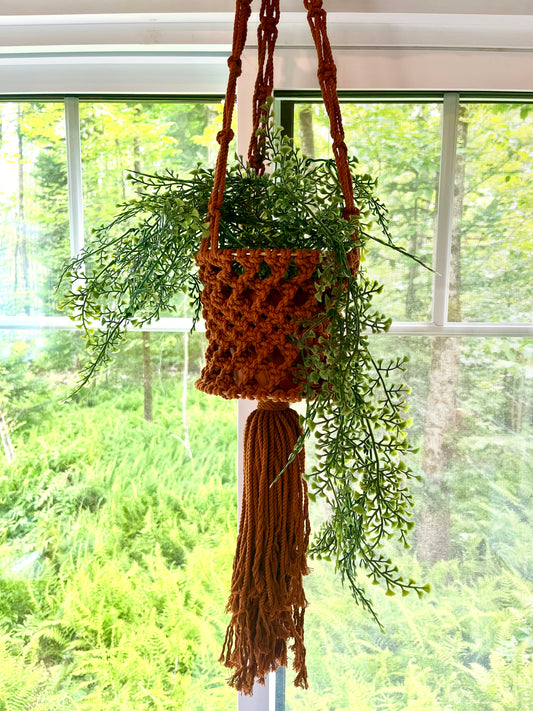 Jardinière panier terracotta