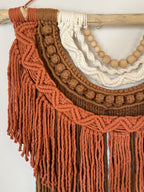 Macramé mural terre
