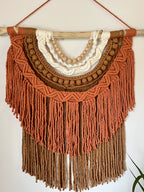 Macramé mural terre
